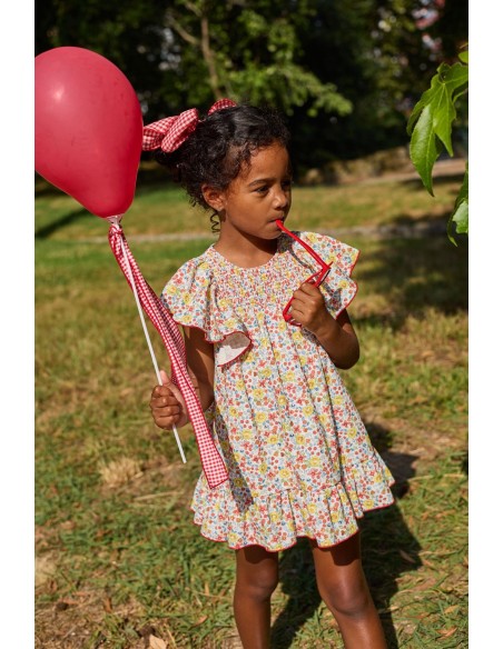 La Martinica colección Rocio Vestido Vuelo flores