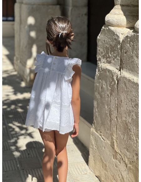 Copo Vestido 4709 ceremonia niña verano 2026 jesusito blanco