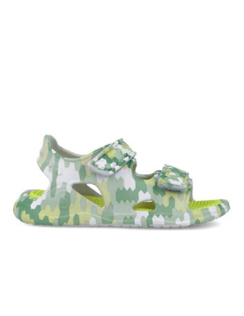 Biomecanics Sandalias estampada verde aqua 2