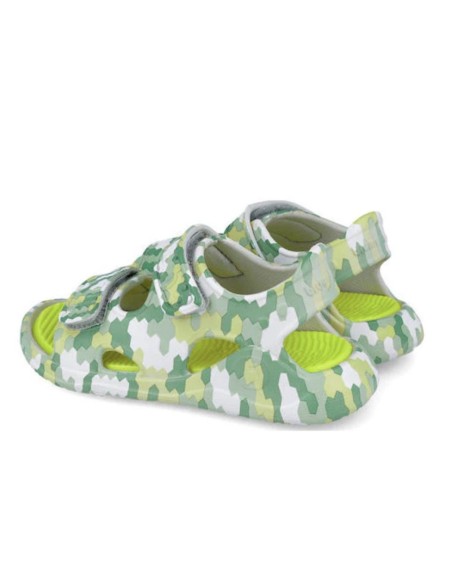 Biomecanics Sandalias estampada verde aqua