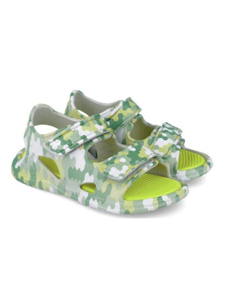 Biomecanics Sandalias estampada verde aqua