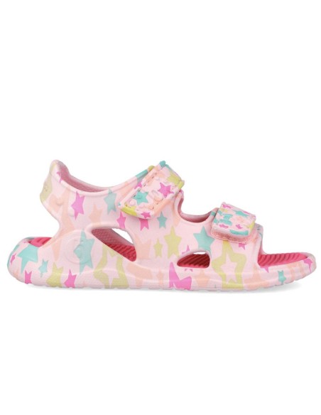Biomecanics Sandalias estampada rosa aqua
