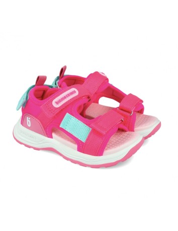 Biomecanics Sandalias tiras rosa fucsia Nylon