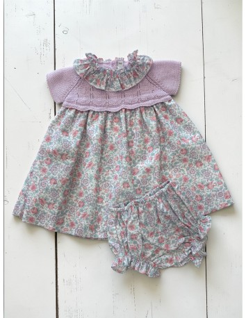 Paloma de la O colección Isette Jesusito Canesú Espiga Lila 2