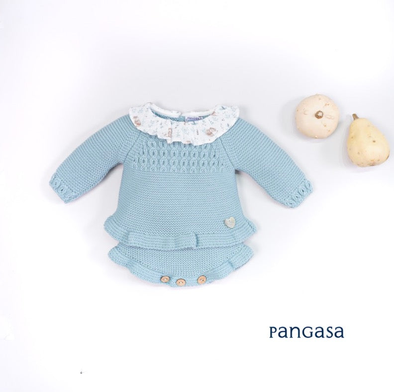Pangasa conjunto ranita colección Ochos color verde mar
