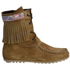 Guxs Mohicana Piel Serraje con flecos Camel