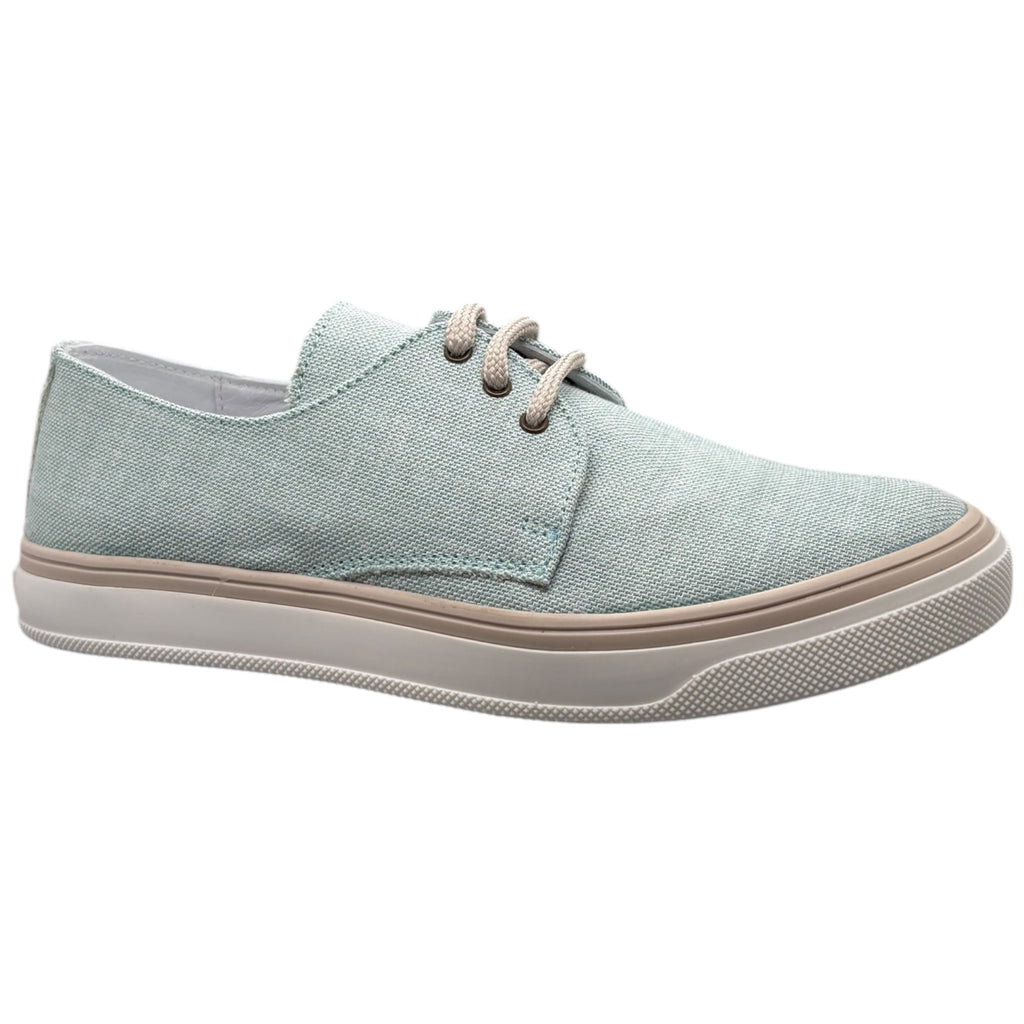 Guxs Zapato Blucher Niño modelo Ceremonia piel verde aguamarina