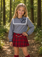 Lolittos colección Terrier Conjunto niña camisa + falda/pantalón