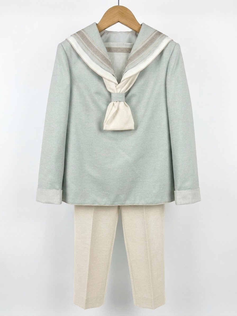 Amalio Rubio Traje Marinero Verde-Rayas